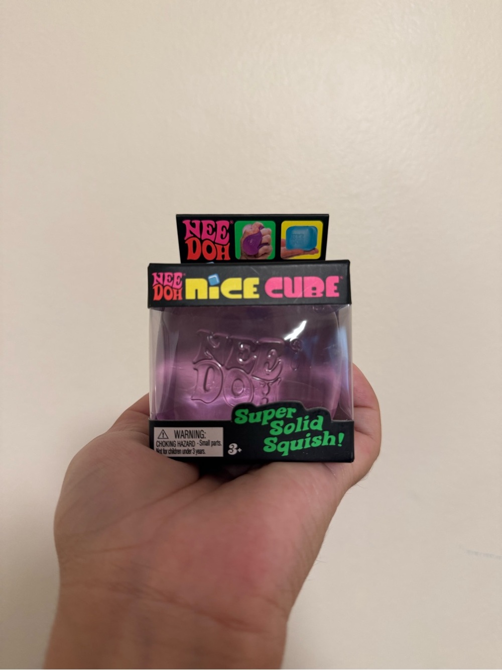 NeeDoh Nice Cube Super Solid Squish - Purple NeeDoh
